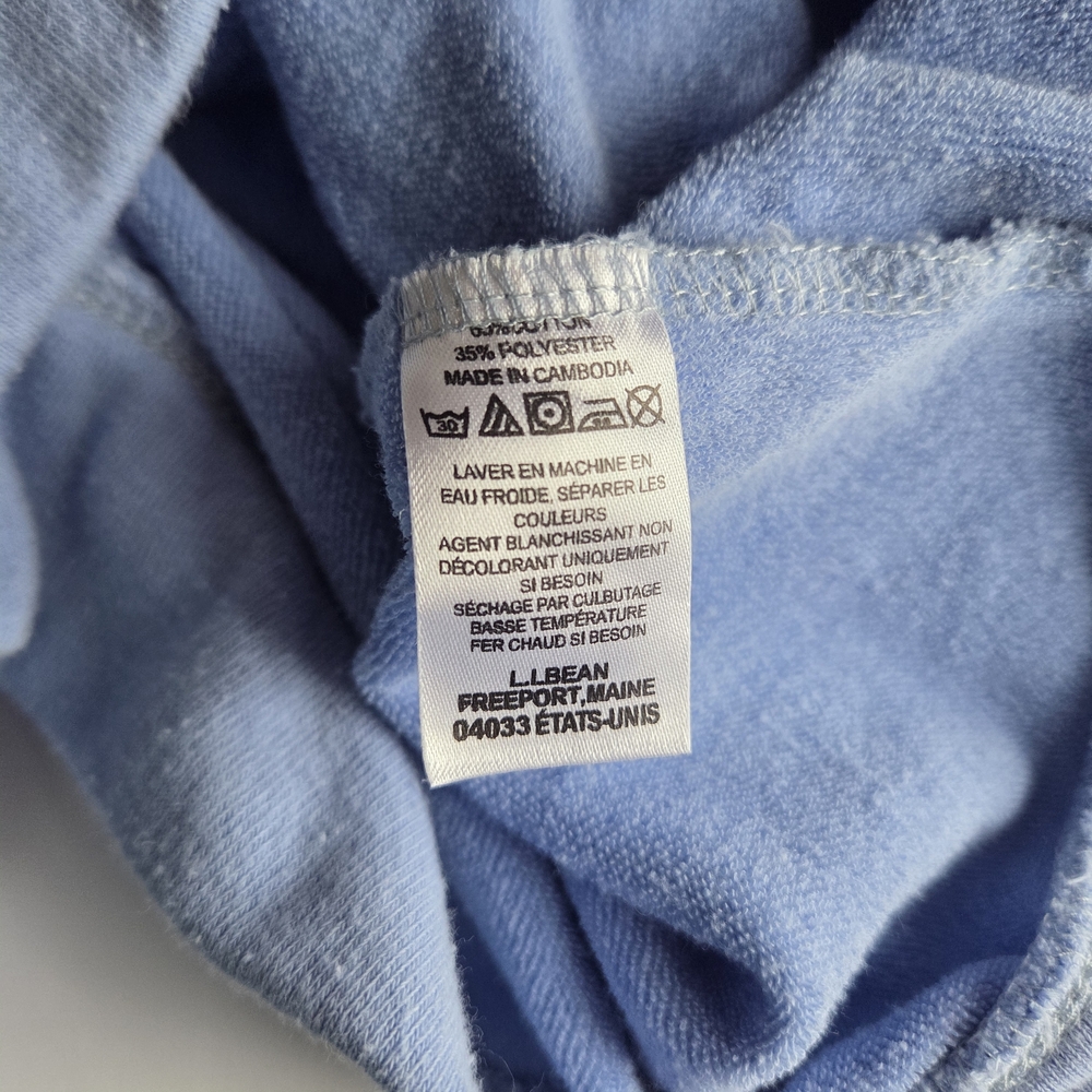 Sold ------ L.L. Bean Baby Blue Crewneck Sweater 19in P2P - Picture 4 of 8